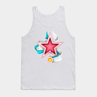 Aesthetic Texture with Cute Magical Star Wands Tank Top